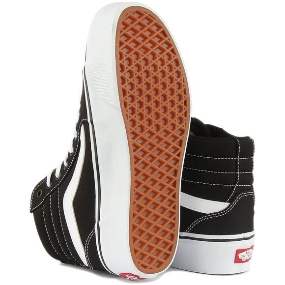 NWT Vans Women's Filmore Hi Platform Trainers Sneaker, Canvas Black White, 7.5 - Picture 5 of 5